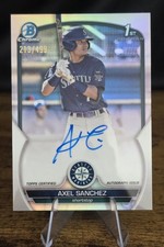 2023 Bowman Chrome Prospect On-Card Auto Refractor /499 Axel Sanchez #CPA-AS 
