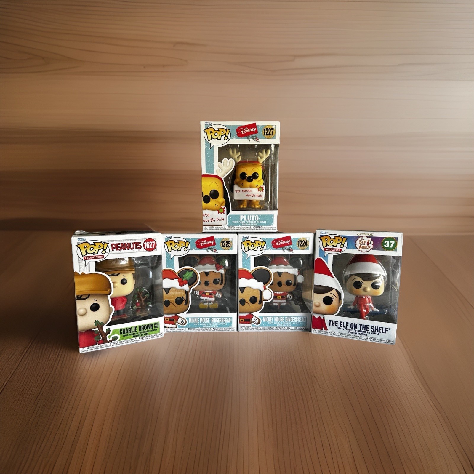 Funko POP! Holiday Vinyl Figurines-MINNIE/MICKEY, PLUTO & More- LOT OF 5