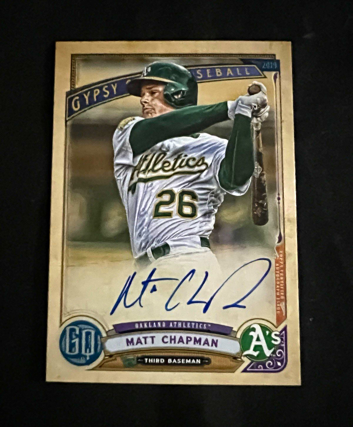 Topps 2019 Gypsy Queen Matt Chapman Oakland Athletics #GQA-MC Autograph