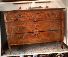 Cassettone Intarsiato Scuola Maggiolini Fine 800 - Primi 900