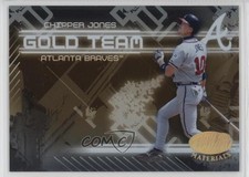 2005 Leaf Certified Materials Gold Team Chipper Jones #GT-4 HOF n1u