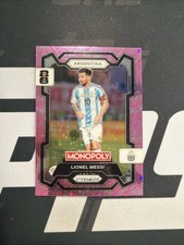 2026 Panini Prizm Monopoly FIFA World Cup #1 Lionel Messi Pink Stars Sparkle SSP