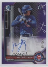 2022 Bowman Chrome Prospect Purple Refractor 175/250 Pablo Aliendo Auto 09pe