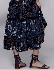 Free People Pages of Gold Maxi - 70s Boho - Medium