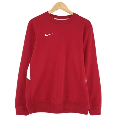 Sweatshirt Vintage Nike Col Rond Pull Homme Rouge Coton Taille S - Photo 1/4