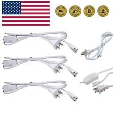 3-Pack T5 T8 LED Tube Power Extension Cable with On/Off Switch,LED T5/T8 Ligh...