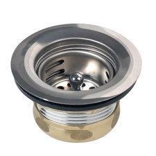 Elkay Dayton 3-1/2" Stainless Steel Drain with Removable Basket Strainer and -