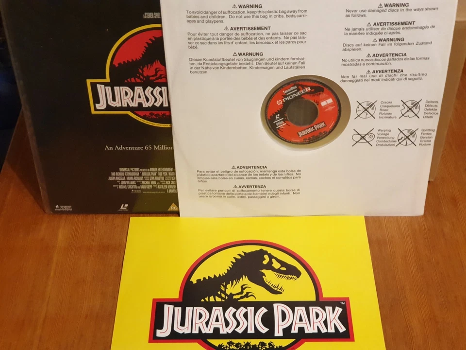Laser Disc Jurassic Park Pal Pal deutsch Widescreen Edition incl. Booklet - Bild 3 von 3