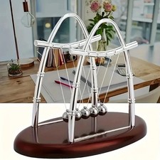 Perpetual Motion Collision Newton Cradle Steel Balls School Teaching Physics Toy