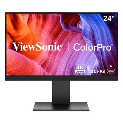 ViewSonic ColorPro VP2488-4K 23.8'' 16:9 4K USB-C IPS LED Monitor, White