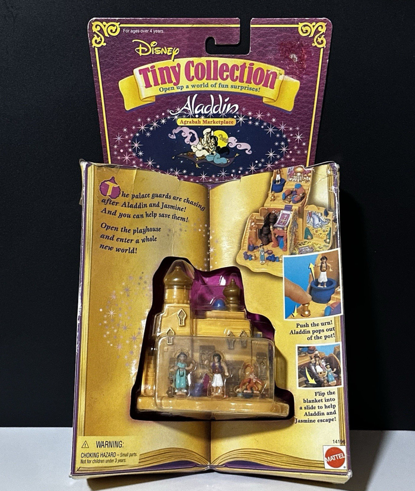 New in Package Vintage Disney Tiny Collection 1995 - Aladdin Agrabah Marketplace