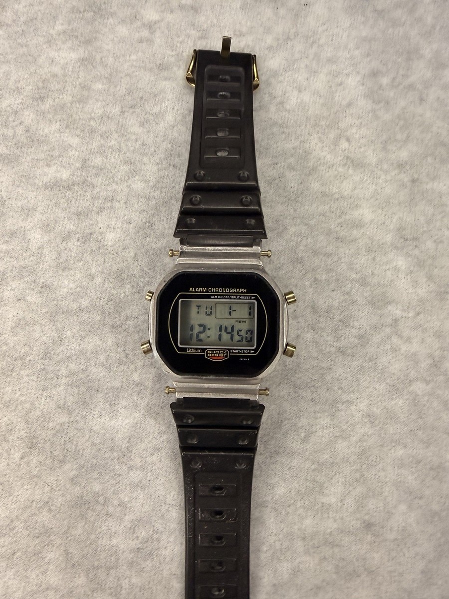 Vintage 80s Rare Gold Casio DW-5700 module 691 G-Shock Digital