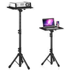 Projector Stand Tripod Adjustable, Laptop Height from 23.5 to 46.5 inches with G