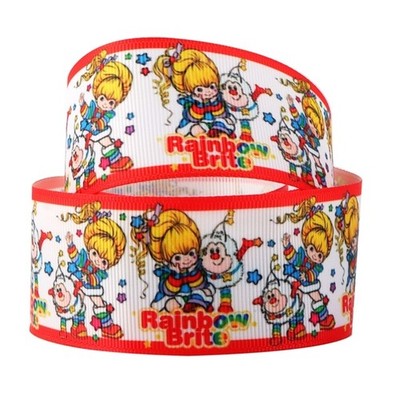 Ripsband Rainbow Brite Retro 1980er Stil Druck - 10 Yards 1166245