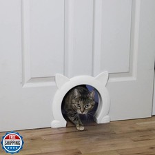 ikuso Indoor Cat Door, Cat Door for Interior Door, Pet Doors for Cat, Kitties