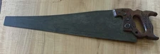 Vintage Disston Crosscut Hand Saw Wheat Design 24" Blade, Missing Bolt