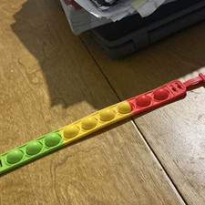 Rainbow Pop It Fidget Bracelet Tactile Sensory Toy for Ages 3-11 Years