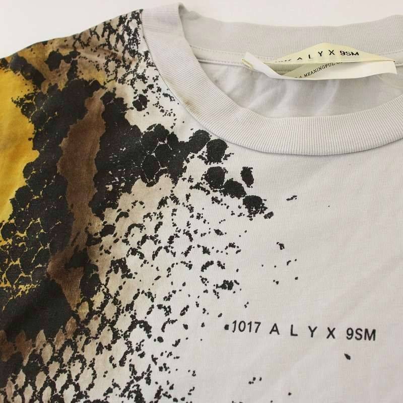 Alyx T-Shirt Snakeskin Python Pattern M Gray 1017… - image 5