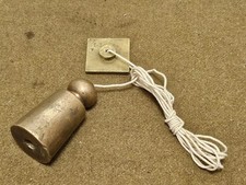 Ancien fil à plomb laiton outils vintage 1900 tools brass plumb line