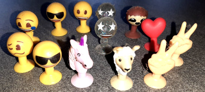 13 Stück Aldi Emoji Emojis Figuren