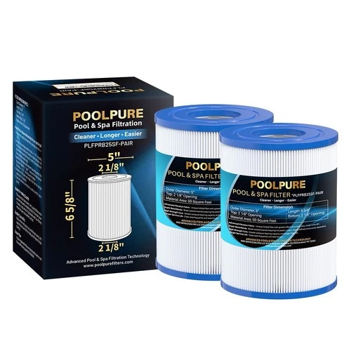 POOLPURE PRB25SF Spa Filter Replaces Unicel C-4405, Filbur FC-2387, PRB25SF-PAIR