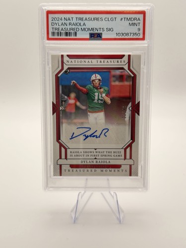 Dylan Raiola #TM-DRA 2024 Panini National Treasures Collegiate Treasured Moments Signature card