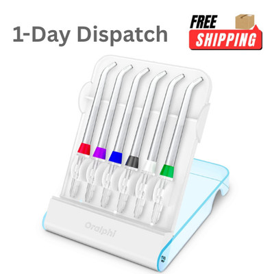 Replacement Tips for Waterpik Water Flosser, 6 Classic Jet Tips Storage Case