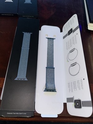 Original Apple watch Nike Sport loop 44mm band Celestial Teal New Open Box
