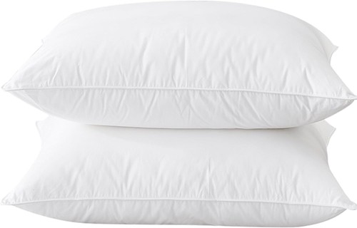 King Size Goose Down Pillows Set of 2 - Soft Luxury Bed Pillows for Side Sleeper - Afbeelding 2 van 8