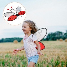 Foldable Ladybug Wings Costume Set Kids Cosplay Dress up Butterfly