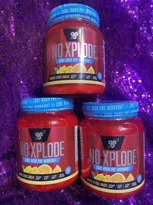 3-Pack BSN N.O.XPLODE Pre-Workout NO Xplode 1.19lb 30 Serving Mango Citrus Smash