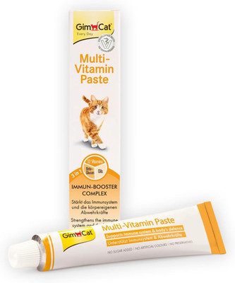 Gimcat Multi-Vitamin Paste - Gesunder Katzensnack Aktiviert Abwehrkräfte Und Stä