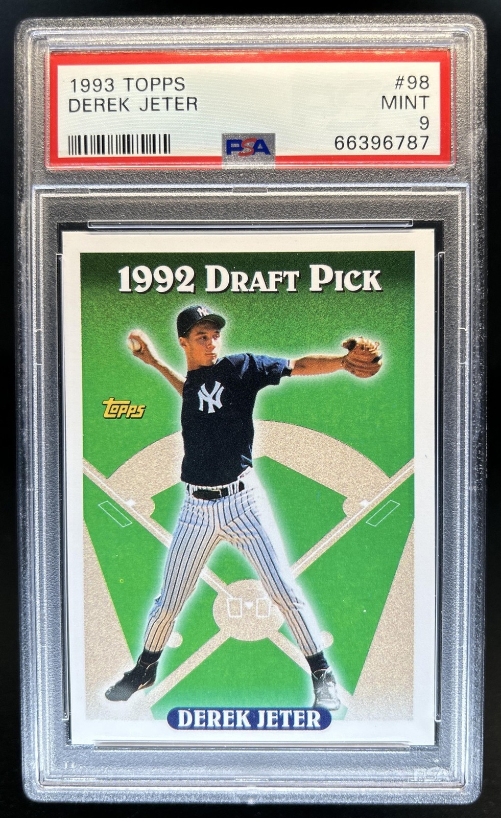 1993 Topps Derek Jeter Rookie RC #98 New York Yankees PSA 9