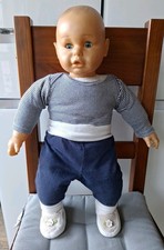 Lebensgroße Babypuppe NB 62 von Schildkröt, mit Schlafaugen und Weichkörper