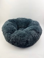 Hmtope Kuschelbett Donut Hundebett Katzenbett 70X20 Cm Rund Grau Waschbar