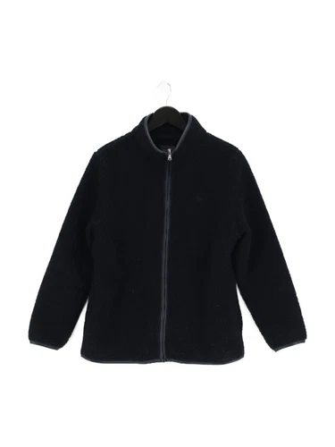 VETEMENTS Crew Clothing Felpa Donna con Cappuccio UK 12 Blu 100% Poliestere Full Zip