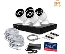 Swann SWNVK-8ADVAN4XB 4K AdvancedX™ 8 Channel 4 Bullet Cameras 1TB HDD CCTV Home