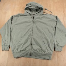 JOHN GALT BRANDY MELVILLE blank sage green full zip hoodie sweatshirt OSFA