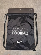 Borsa allenamento Nike nera Football Heritage String - Nuova con etichette