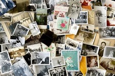 Huge Vintage Photo/Ephemera Lot 285 Pieces - For Junk Journals and Mixed Media