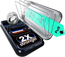 ESR 3 Pack for iPhone 17 Pro Max Screen Protector, Military-Grade Shatterproof,