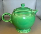 (1936-1945) Homer Laughlin Fiestaware Large Green Ring Handled Teapot
