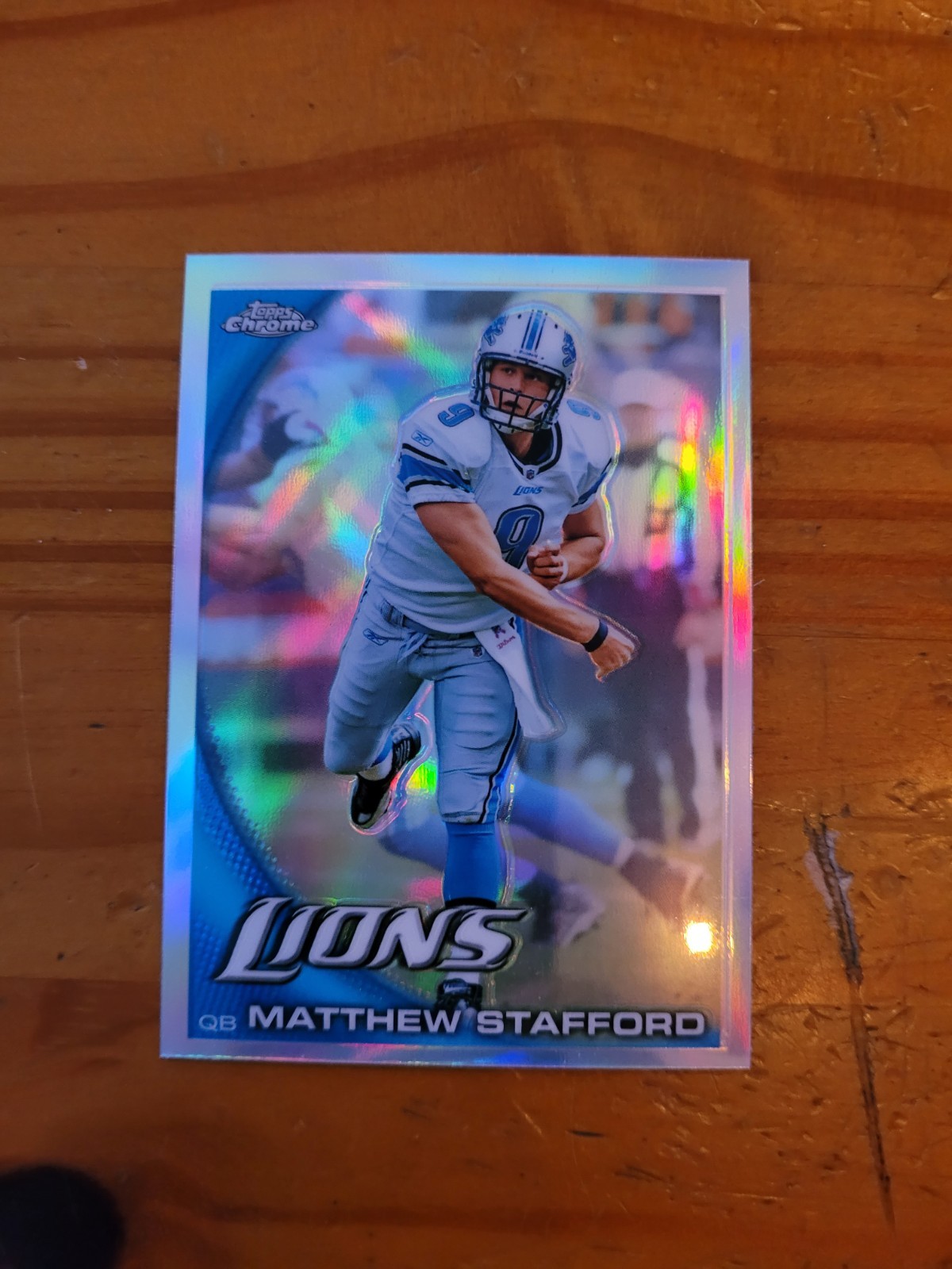 2010 Topps Chrome Refractor #C33 Matthew Stafford 2nd Year Lions