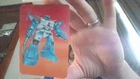 G1 transformer Action Card. Topspin. 1984.
