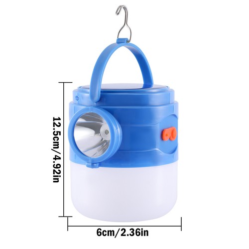 USB Solar Portable LED Flashlight Rechargeable Camping Tent Light Lantern 3 Gear - Picture 7 of 71