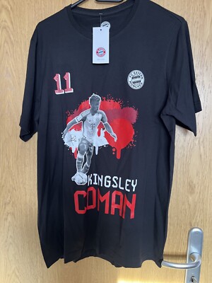 FC Bayern München T-Shirt * Kingsley Coman *11 *schwarz *Unisex *Shirt FCB Gr. L
