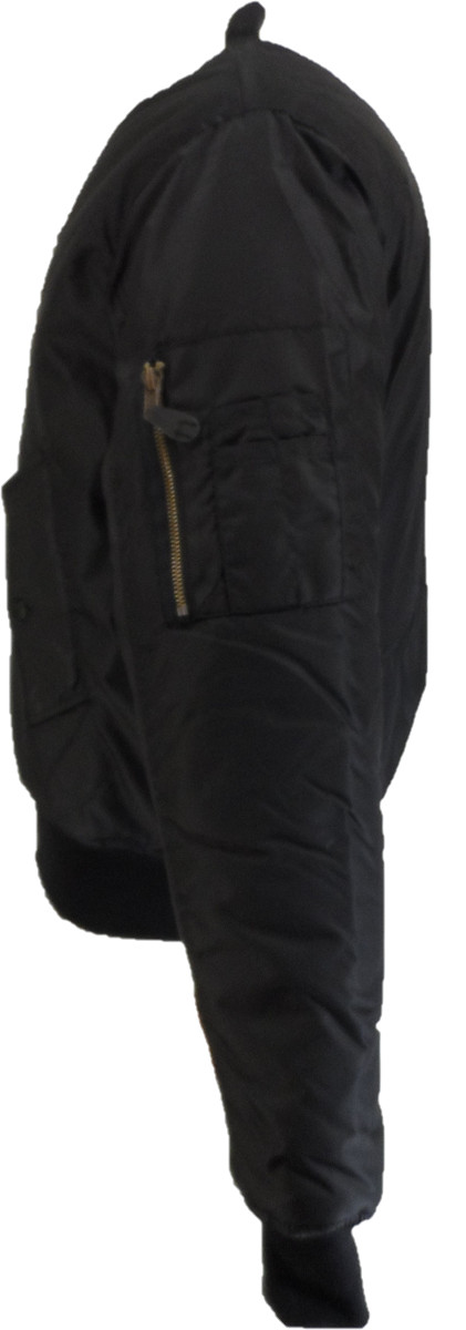 Relco Mens  Black MA 1 Bomber Jackets image 4