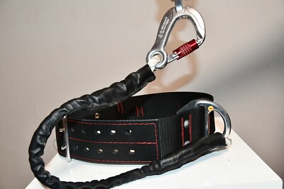 Feuerwehr Haltegurt FW Zweidornschnalle Twistlock Karabiner Sicherheitsgurt 