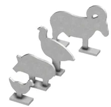 Birchwood Casey Silhouette Knock Over Target 4-Piece Set, 1/4" Steel, SHIPS FREE