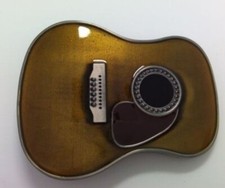 Acoustic Guitar Belt Buckle Metal BU145
